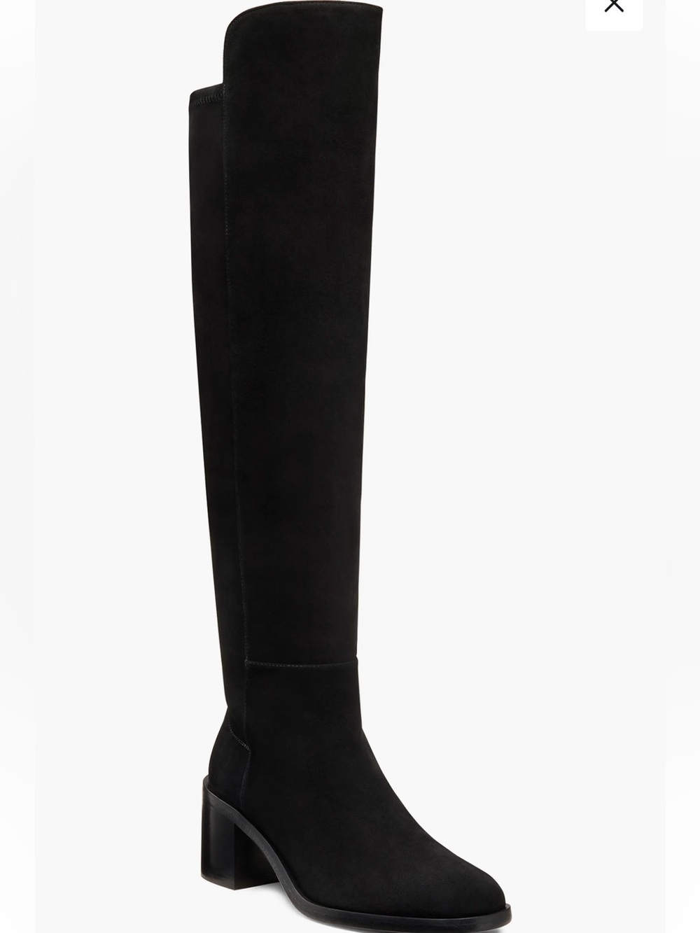 🌹STUART WEITZMAN🌹5050 Finn Boot Black Suede Boots Size: 12B